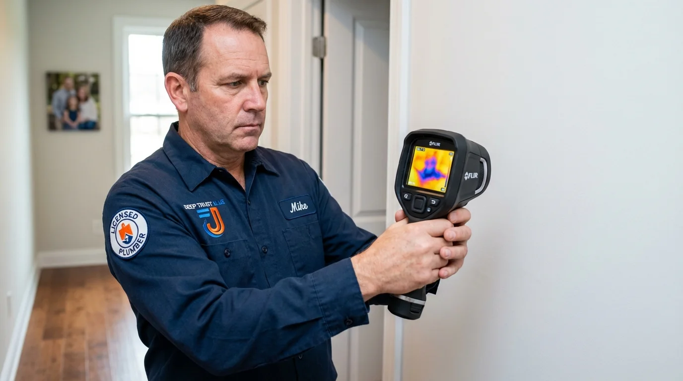 Thermal imaging leak detection by Johns Plumbing LLC in Monsey